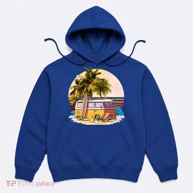 Retro Beach Hippie Van Hoodie