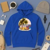Retro Beach Hippie Van Hoodie thumb 3