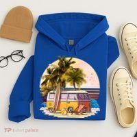 Retro Beach Hippie Van Hoodie thumb 4