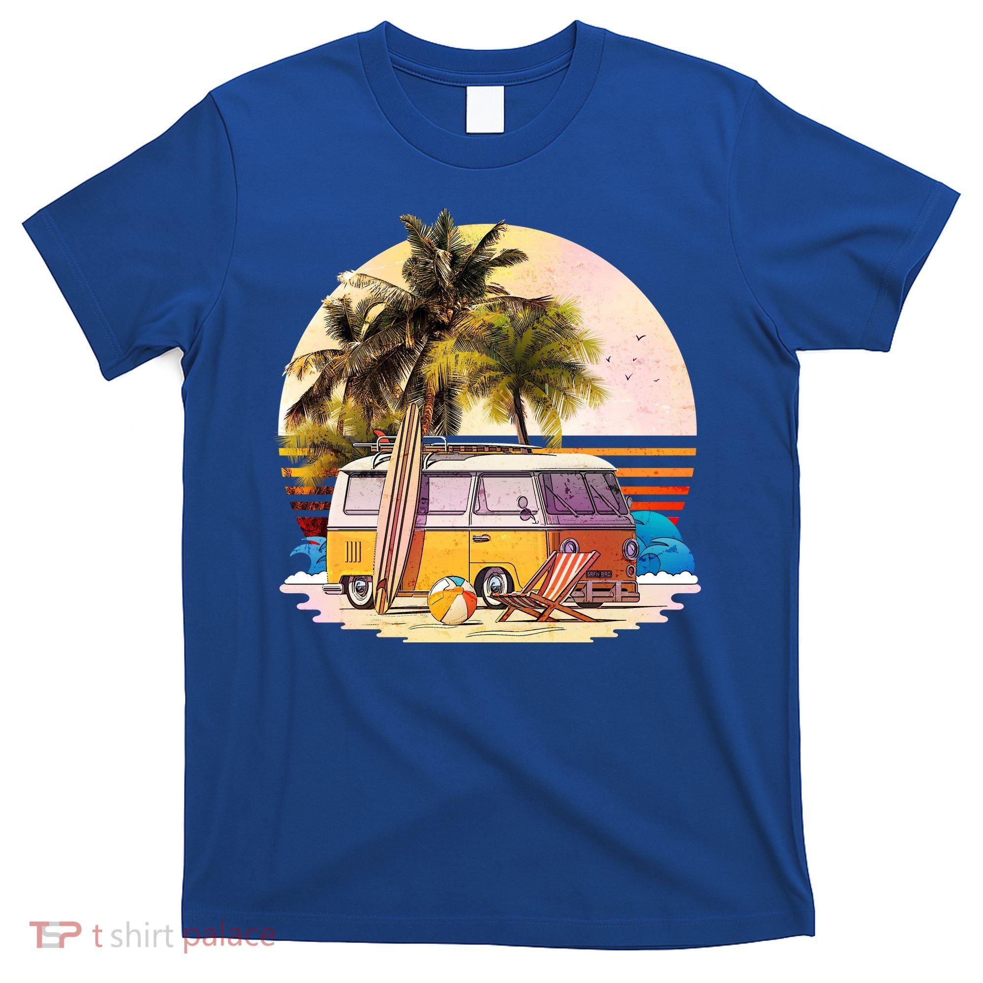 Retro Beach Hippie Van T-Shirt