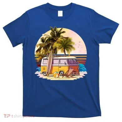 Retro Beach Hippie Van T-Shirt