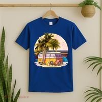 Retro Beach Hippie Van T-Shirt thumb 2