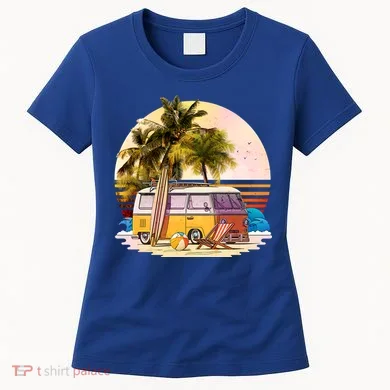 Retro Beach Hippie Van Women's T-Shirt