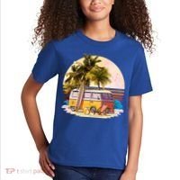 Retro Beach Hippie Van Kids T-Shirt thumb 2