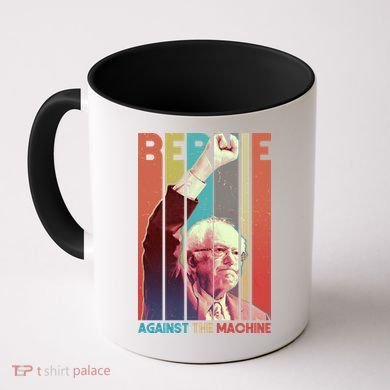 Retro Bernie Sanders Against The Machine Coffee Mug