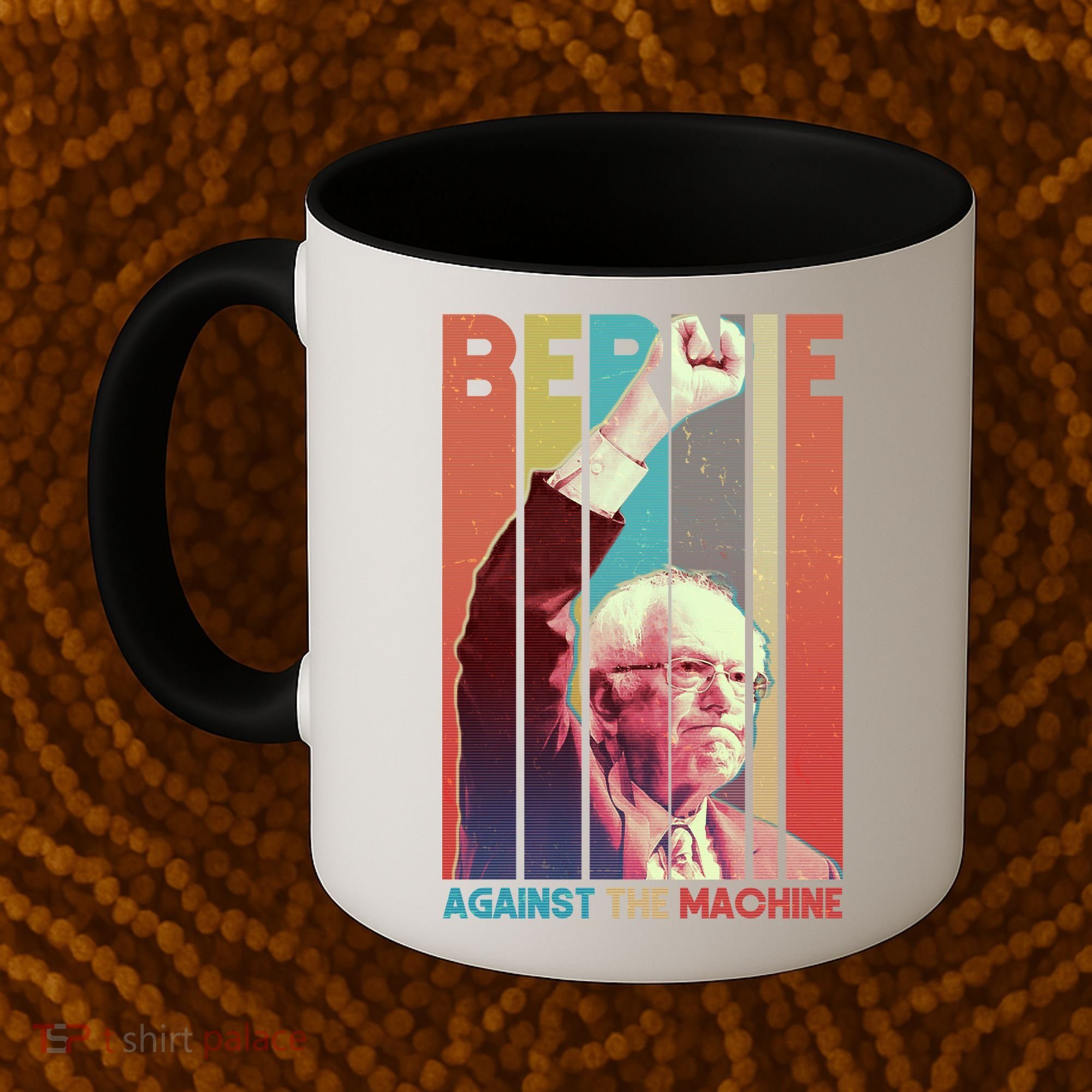 Retro Bernie Sanders Against The Machine Coffee Mug
