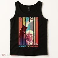 Retro Bernie Sanders Against The Machine Tank Top thumb 2