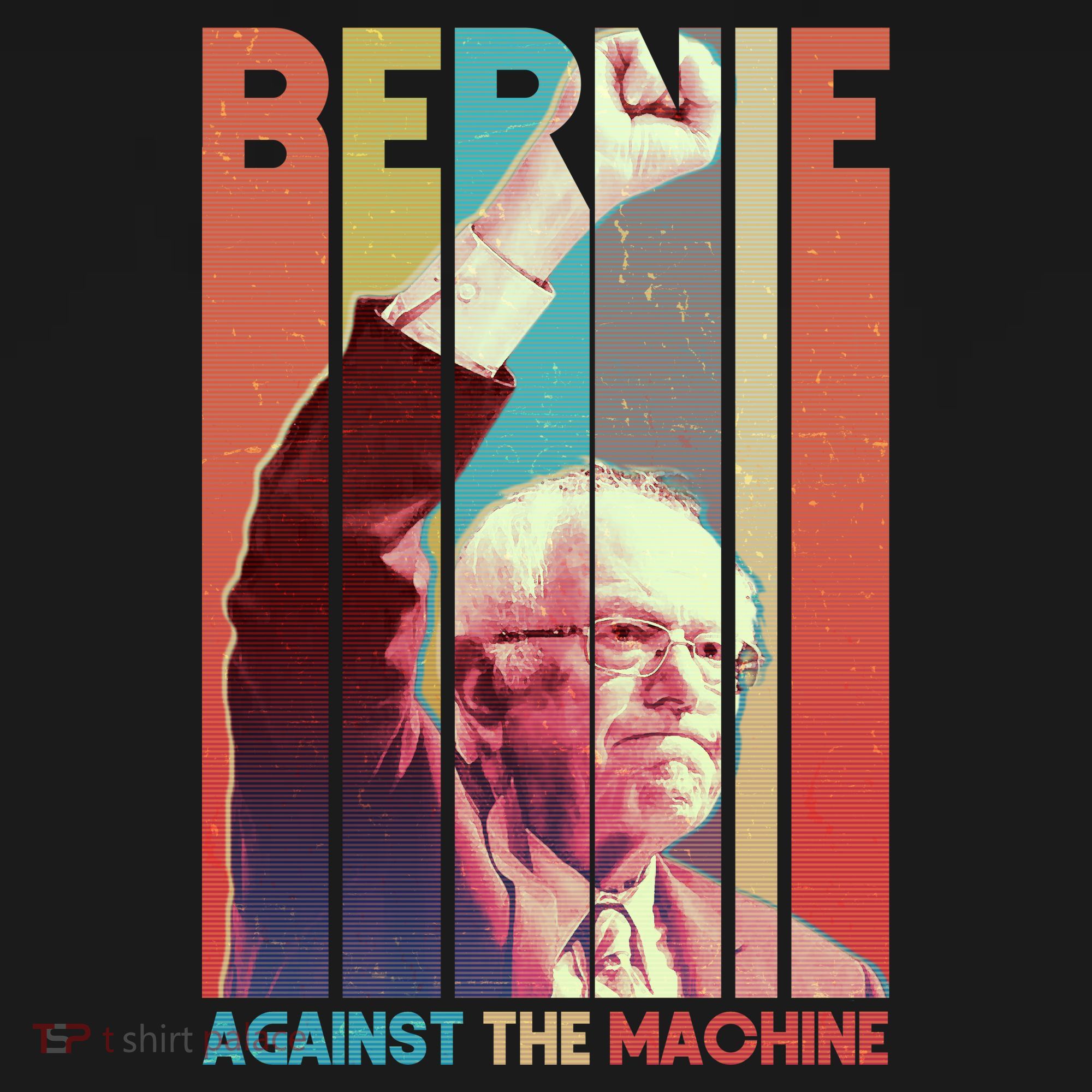 Retro Bernie Sanders Against The Machine Tank Top
