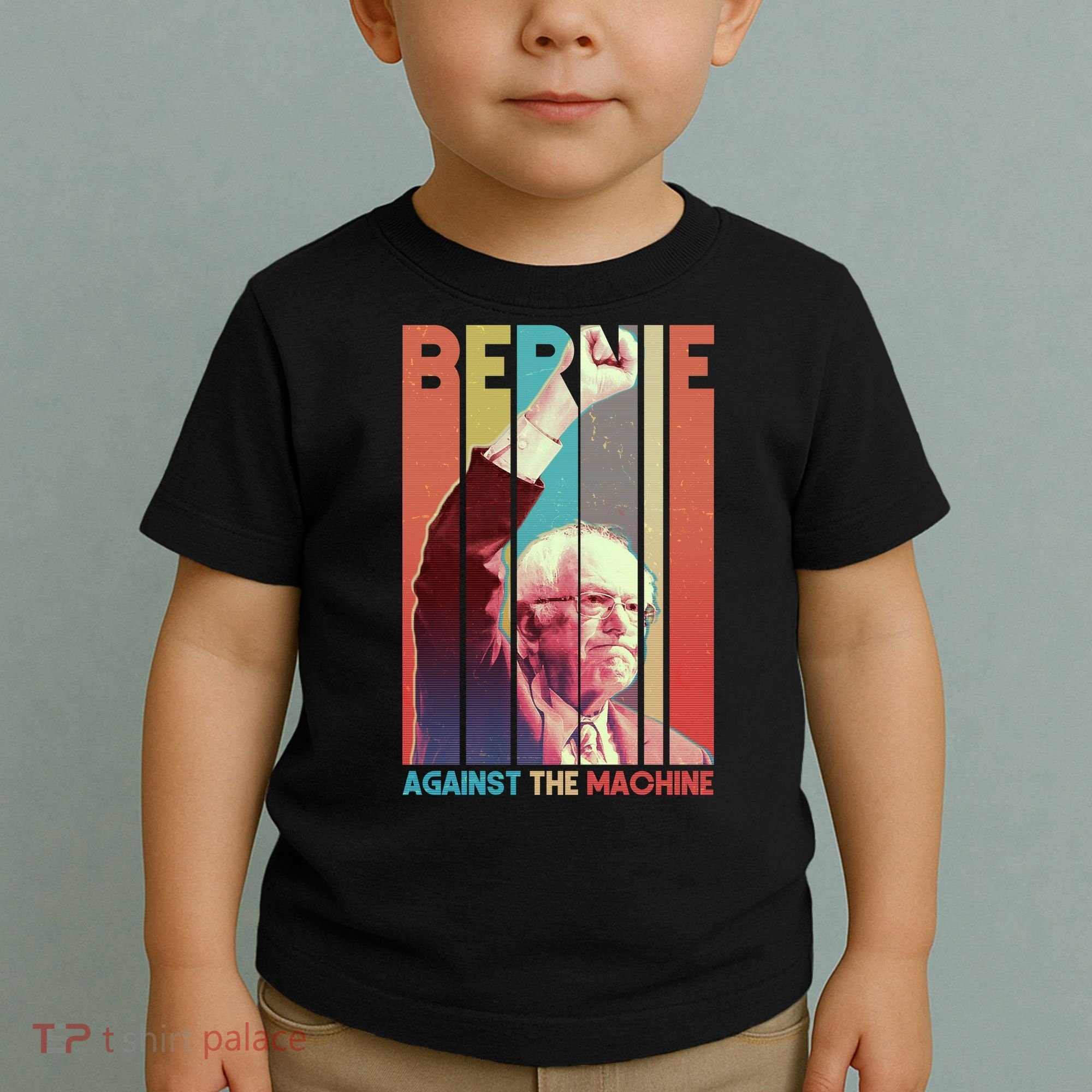 Retro Bernie Sanders Against The Machine Toddler T-Shirt
