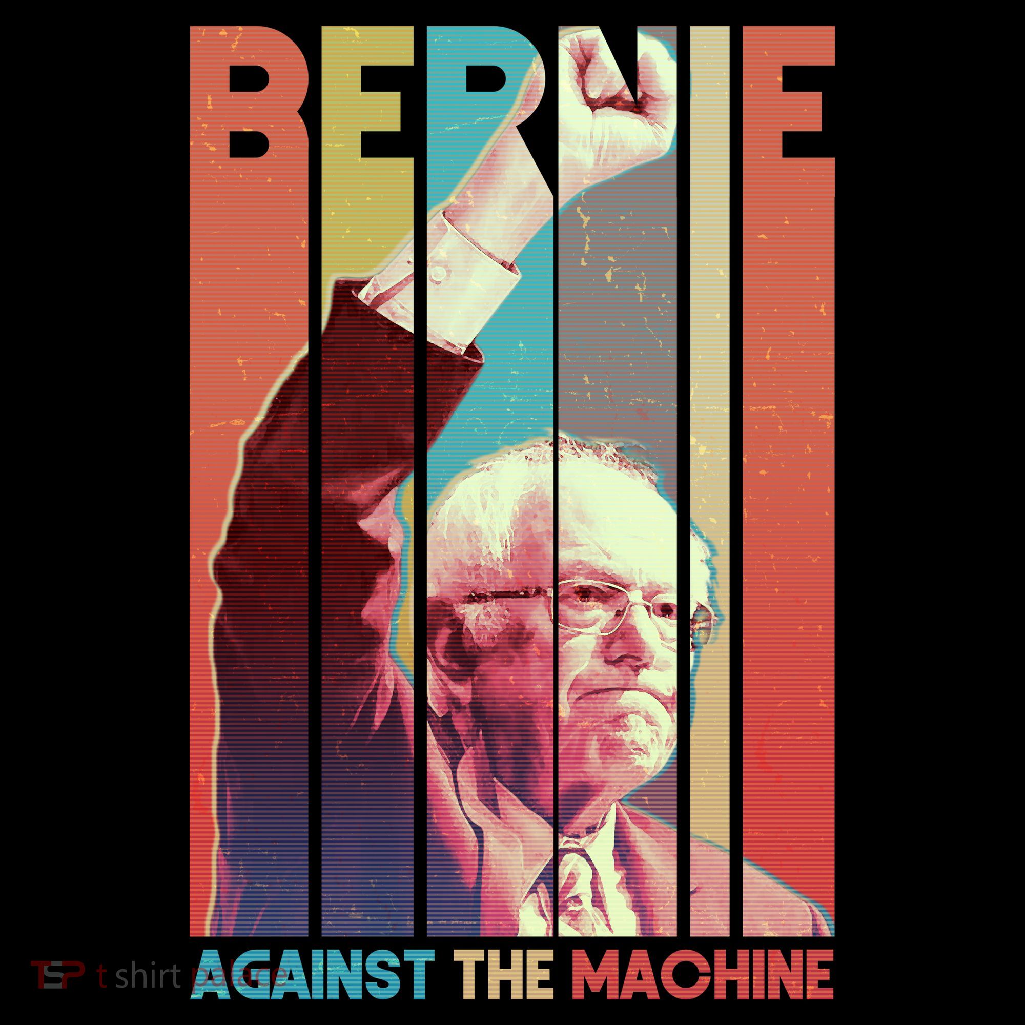 Retro Bernie Sanders Against The Machine Women's Long Sleeve Shirt