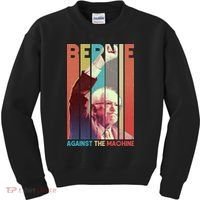 Retro Bernie Sanders Against The Machine Kids Sweatshirt thumb 0