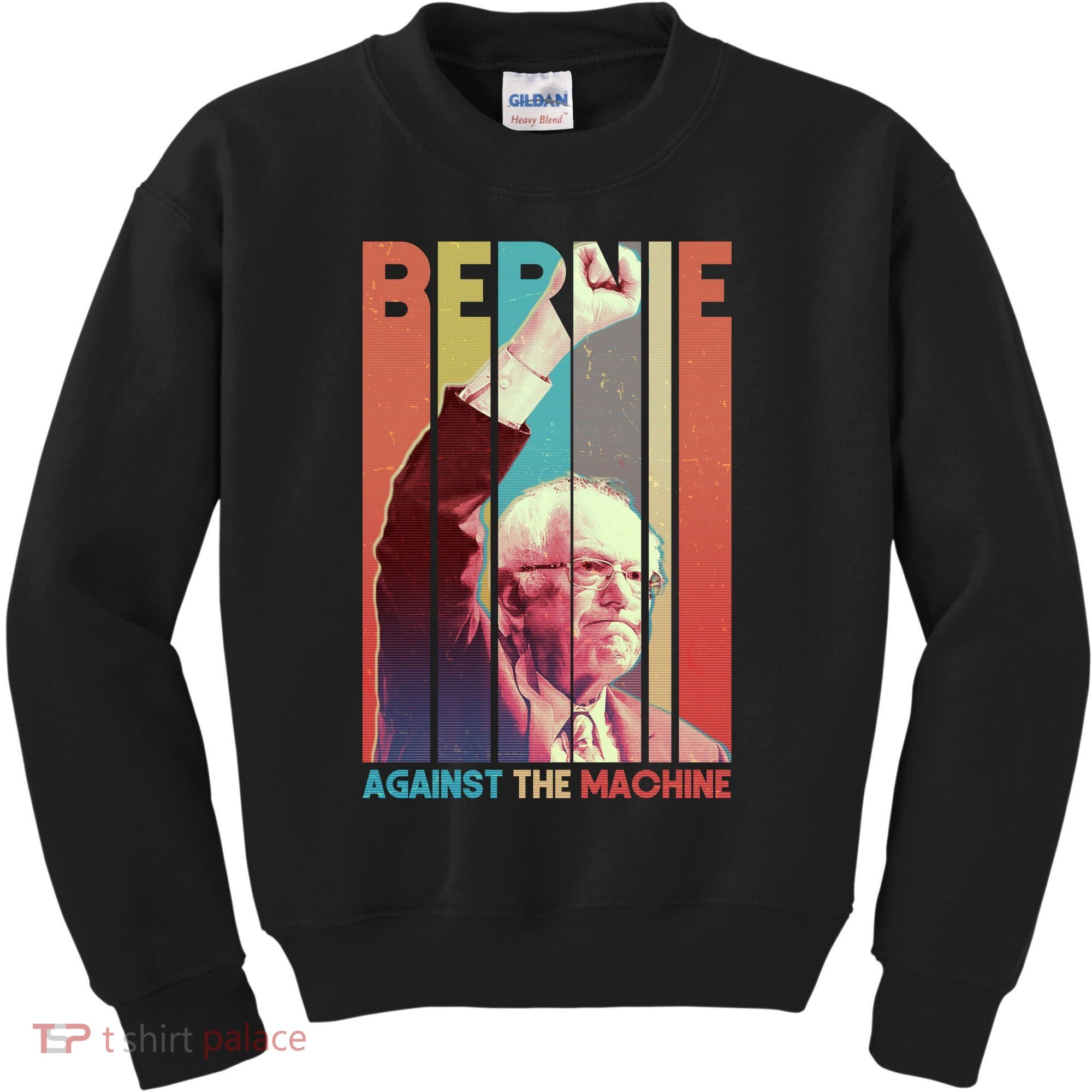 Retro Bernie Sanders Against The Machine Kids Sweatshirt