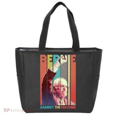 Retro Bernie Sanders Against The Machine Tote Bag