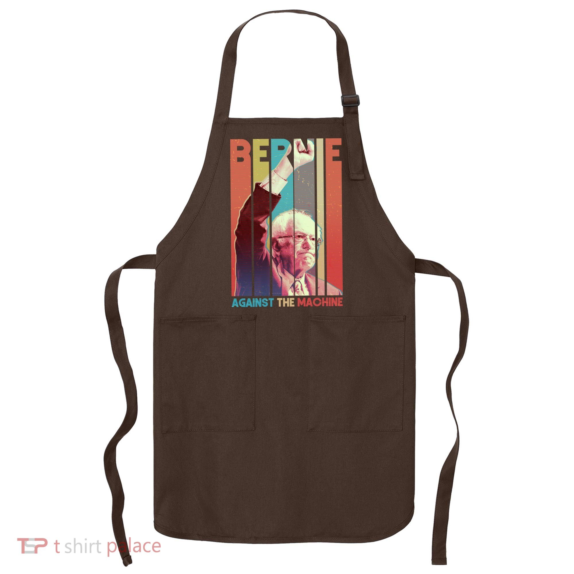 Retro Bernie Sanders Against The Machine Apron