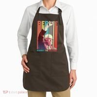 Retro Bernie Sanders Against The Machine Apron thumb 2