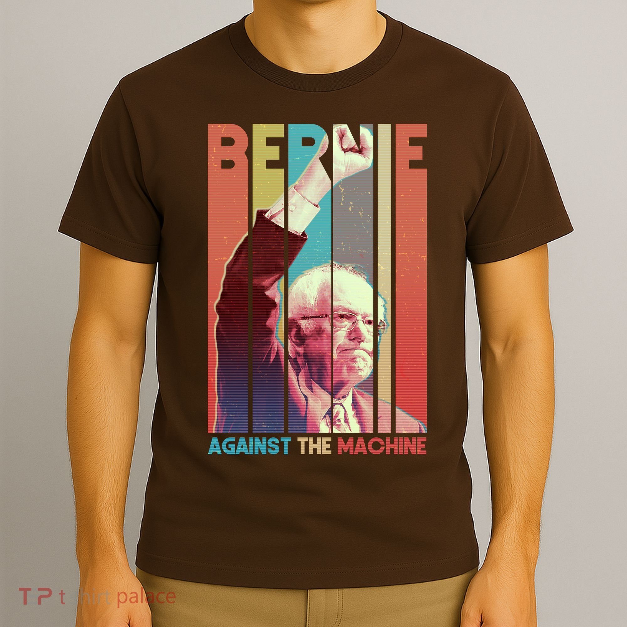 Retro Bernie Sanders Against The Machine T-Shirt