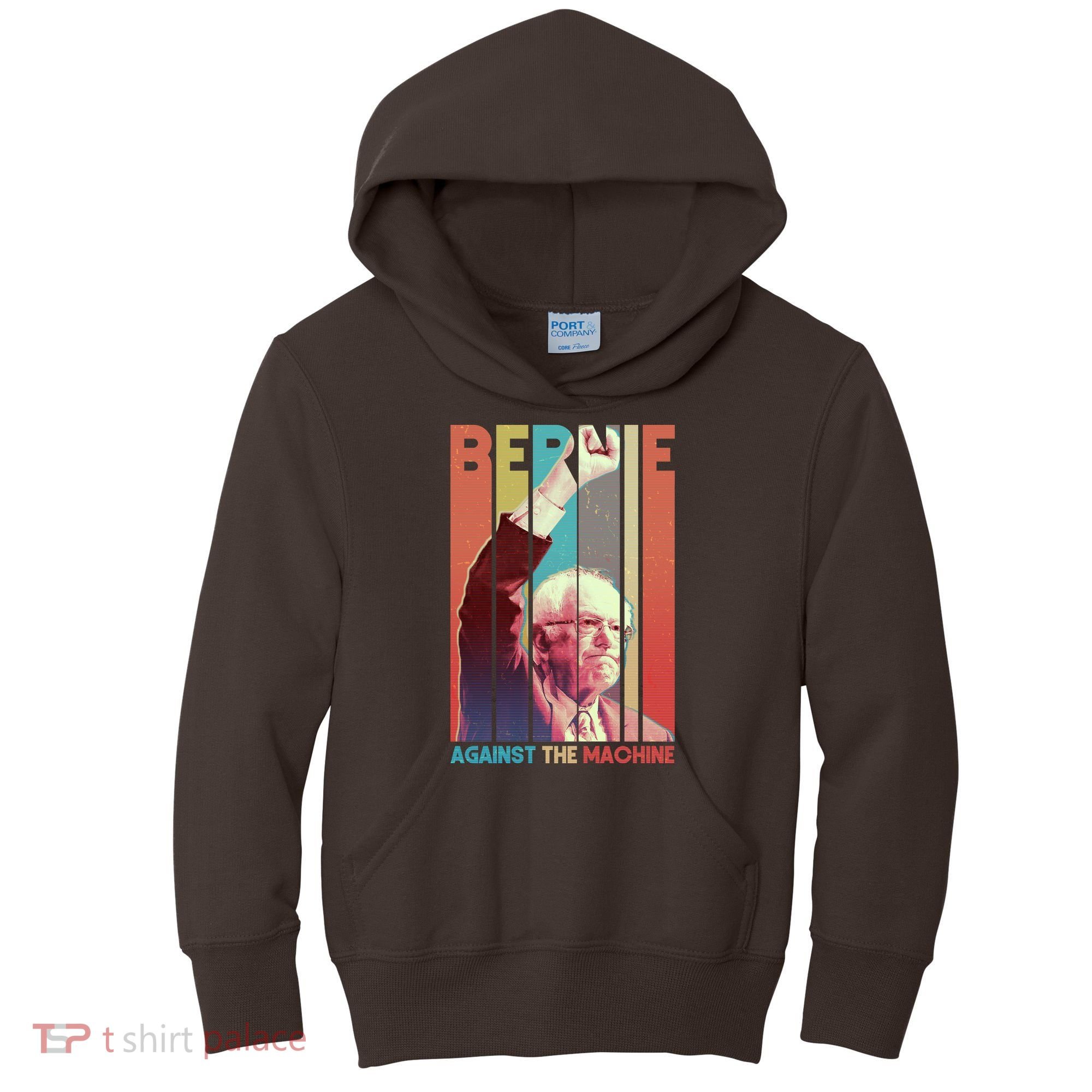 Retro Bernie Sanders Against The Machine Kids Hoodie