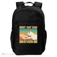 Retro Best Cat Dad Ever Backpack thumb 0