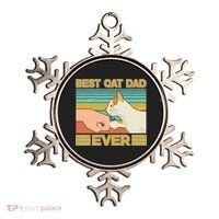 Retro Best Cat Dad Ever Ornament thumb 0