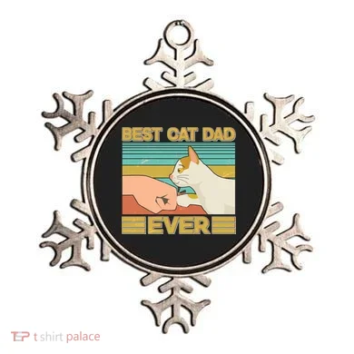 Retro Best Cat Dad Ever Ornament