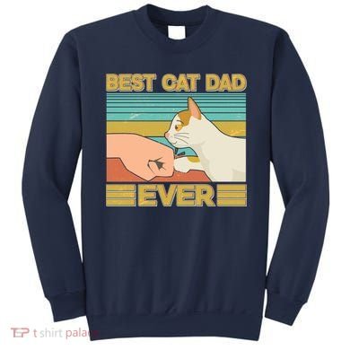 Retro Best Cat Dad Ever Sweatshirt