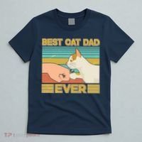 Retro Best Cat Dad Ever T-Shirt thumb 5