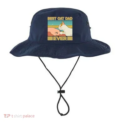Retro Best Cat Dad Ever Bucket Hat