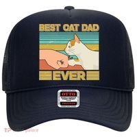 Retro Best Cat Dad Ever Hat thumb 0