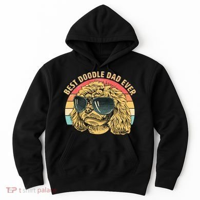Retro Best Doodle Dad Ever Hoodie