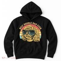 Retro Best Doodle Dad Ever Hoodie thumb 0