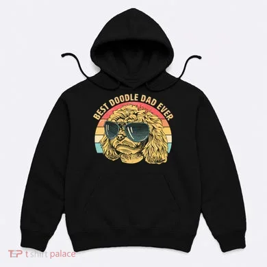 Retro Best Doodle Dad Ever Hoodie