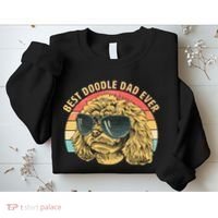 Retro Best Doodle Dad Ever Sweatshirt thumb 2