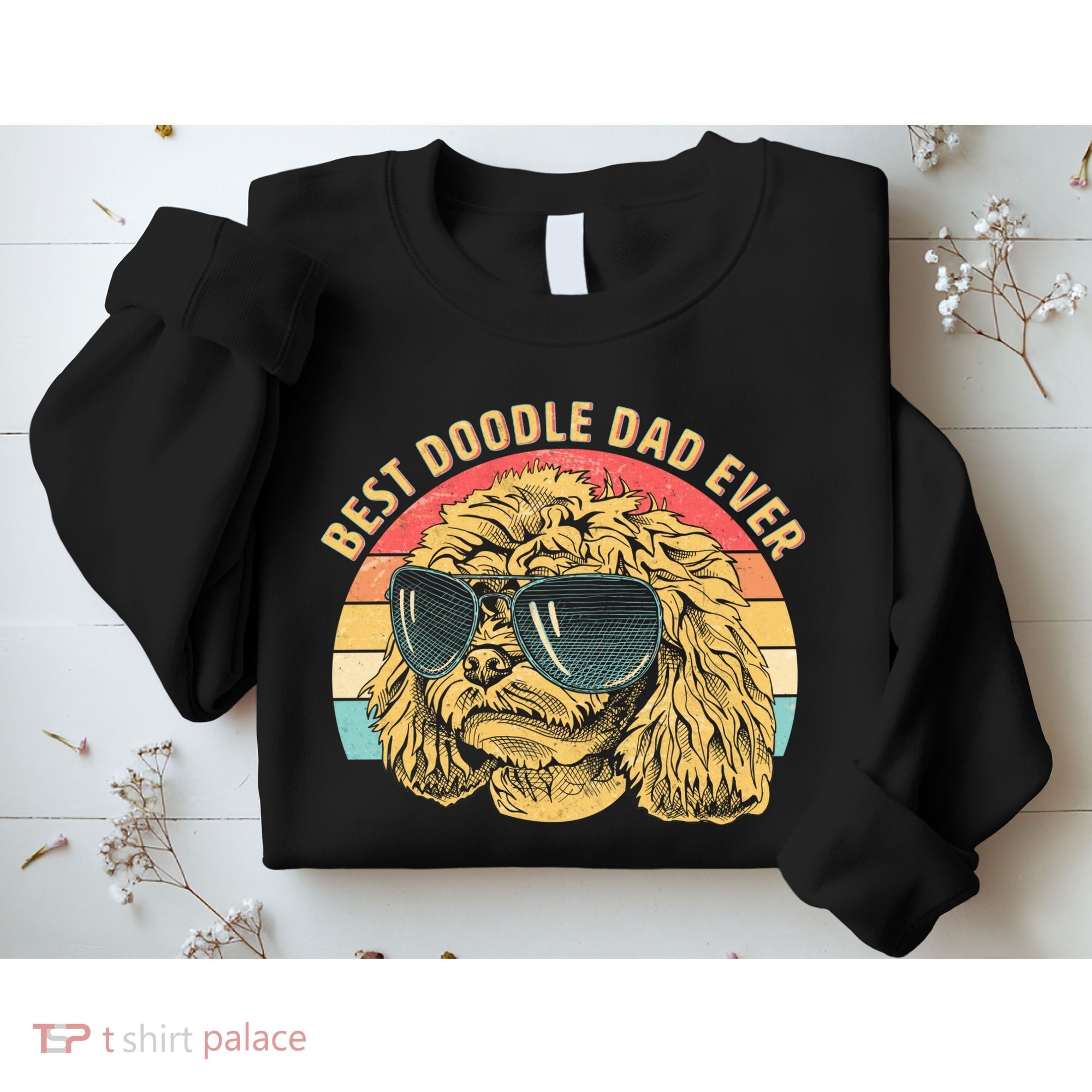 Retro Best Doodle Dad Ever Sweatshirt