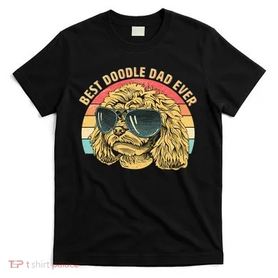 Retro Best Doodle Dad Ever T-Shirt