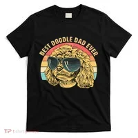 Retro Best Doodle Dad Ever T-Shirt thumb 0