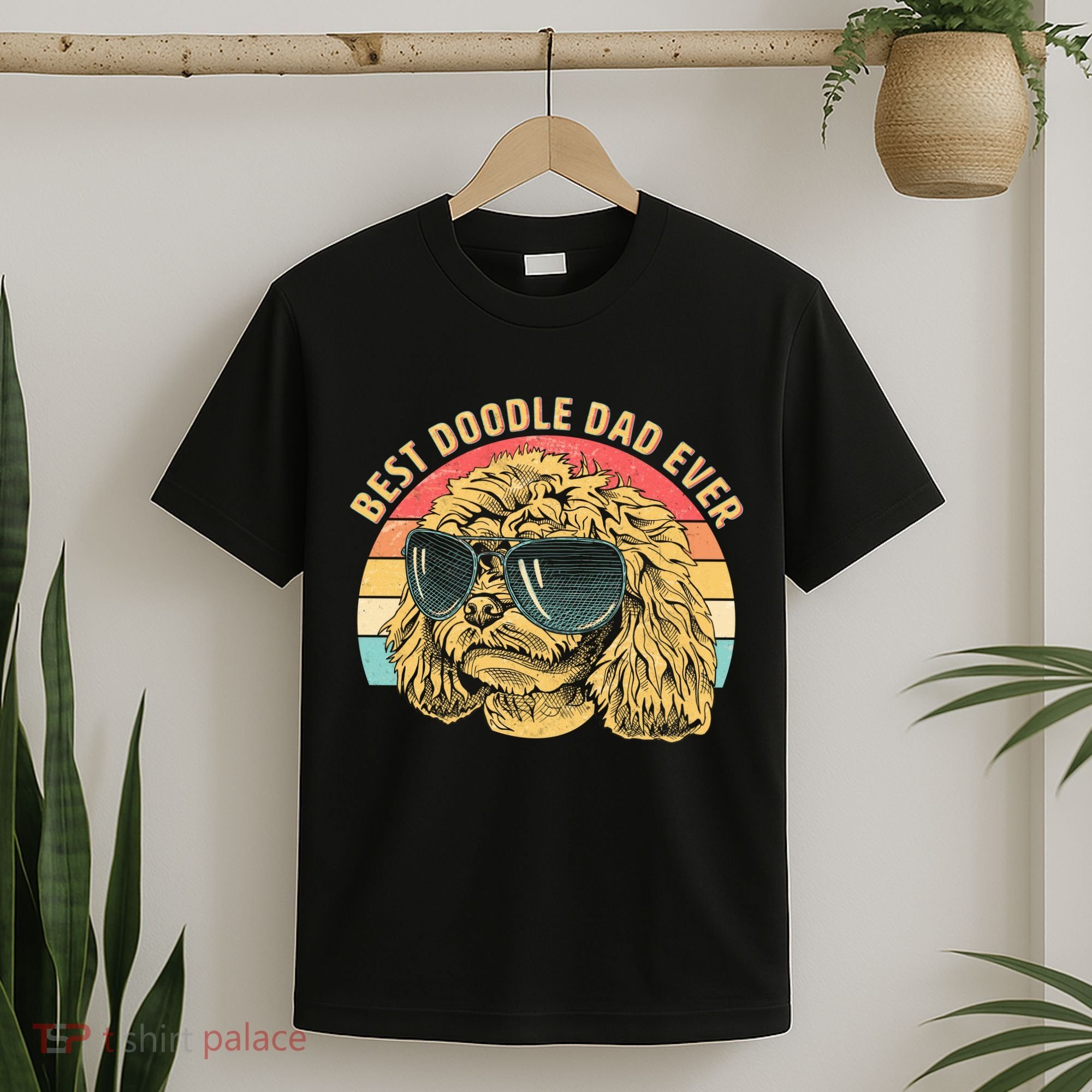 Retro Best Doodle Dad Ever T-Shirt