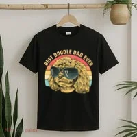 Retro Best Doodle Dad Ever T-Shirt thumb 2