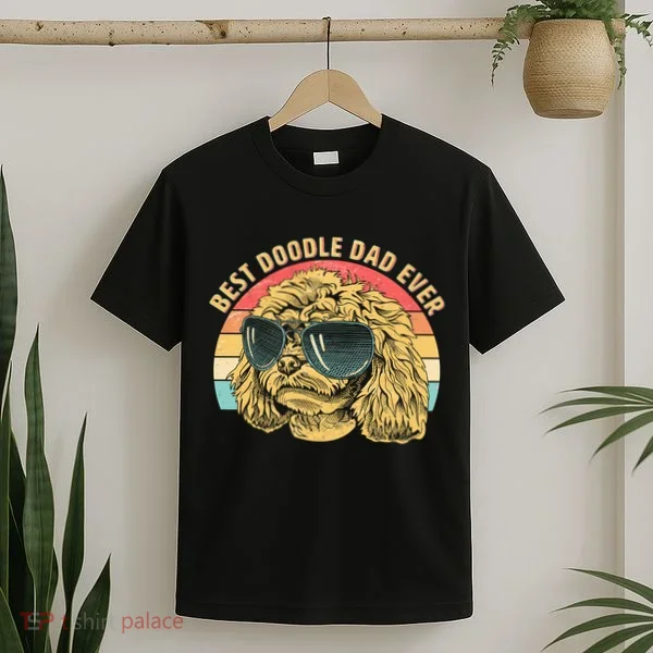 Retro Best Doodle Dad Ever T-Shirt