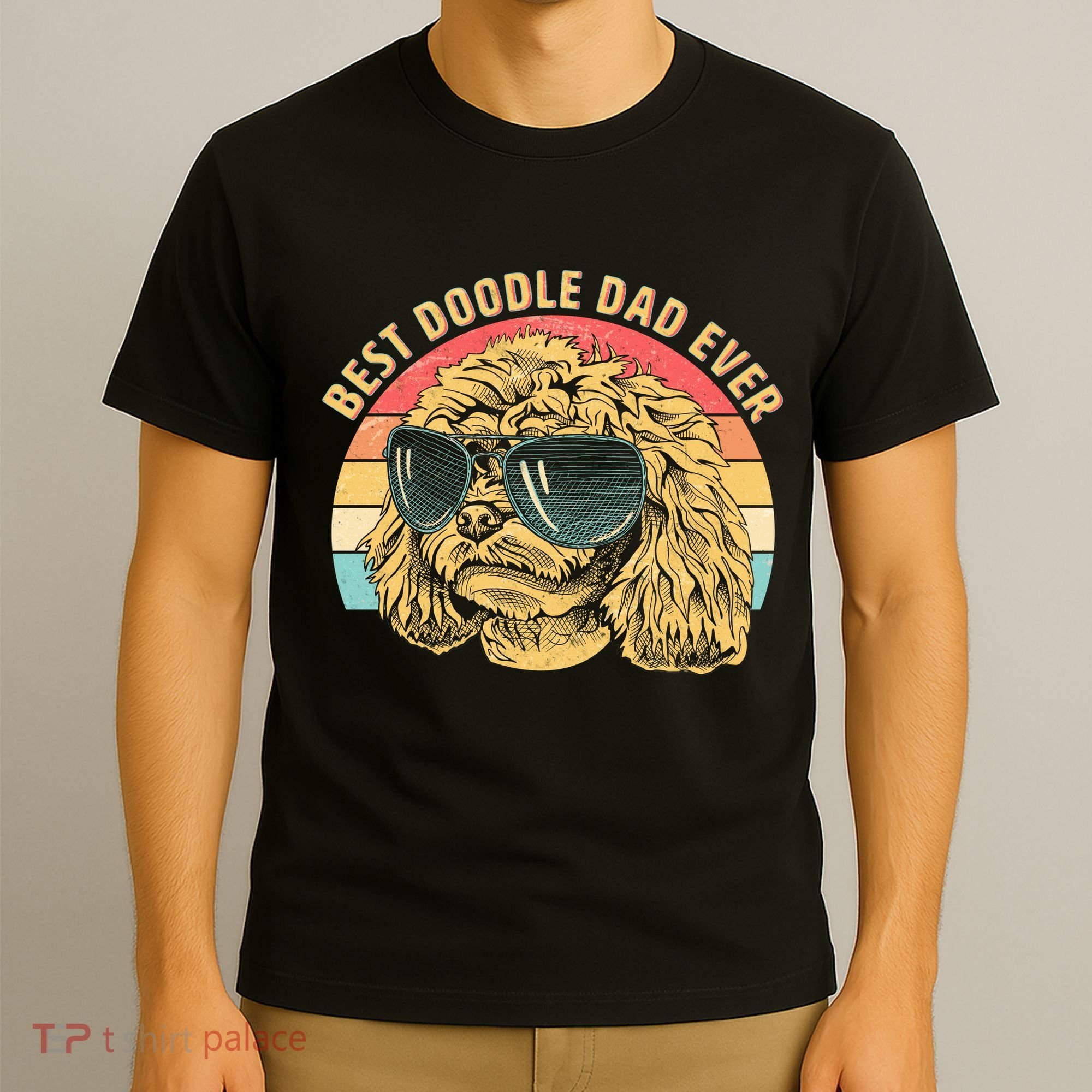 Retro Best Doodle Dad Ever T-Shirt