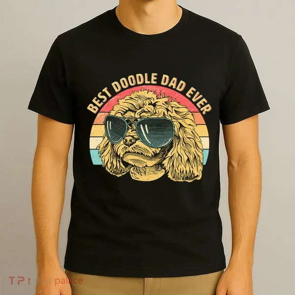 Retro Best Doodle Dad Ever T-Shirt
