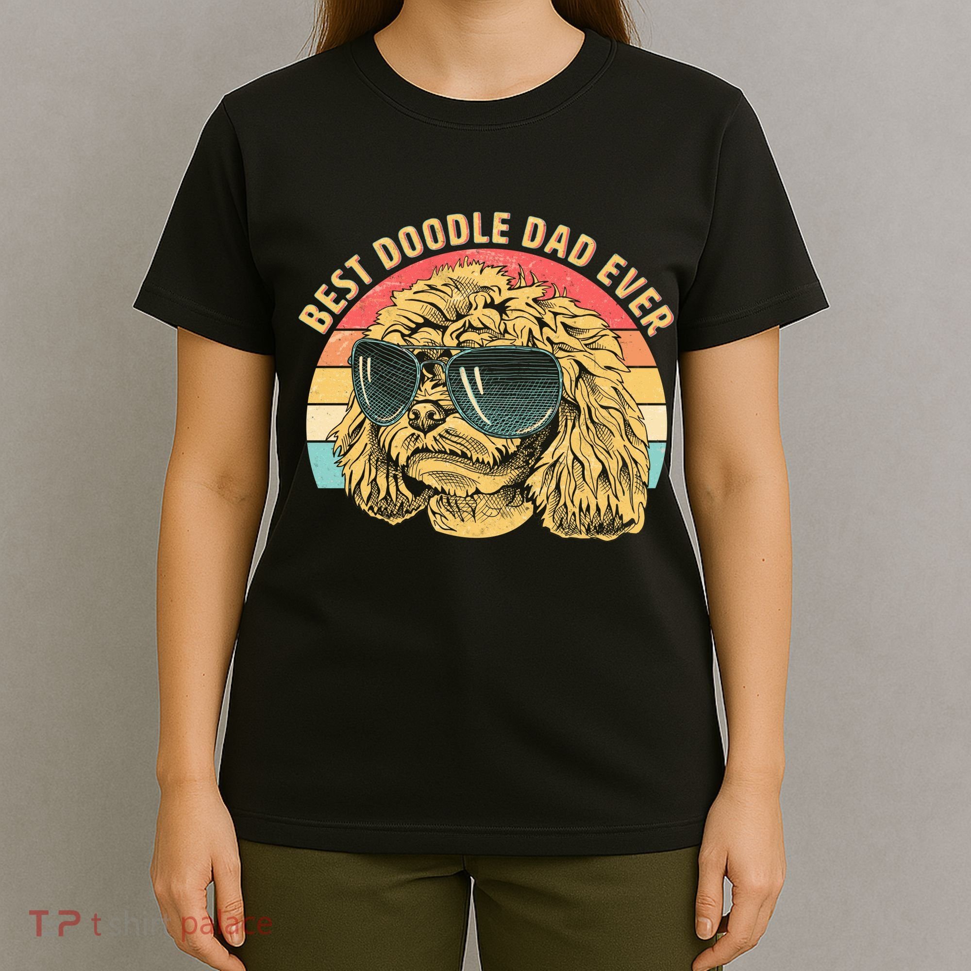 Retro Best Doodle Dad Ever T-Shirt