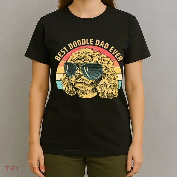 Retro Best Doodle Dad Ever T-Shirt