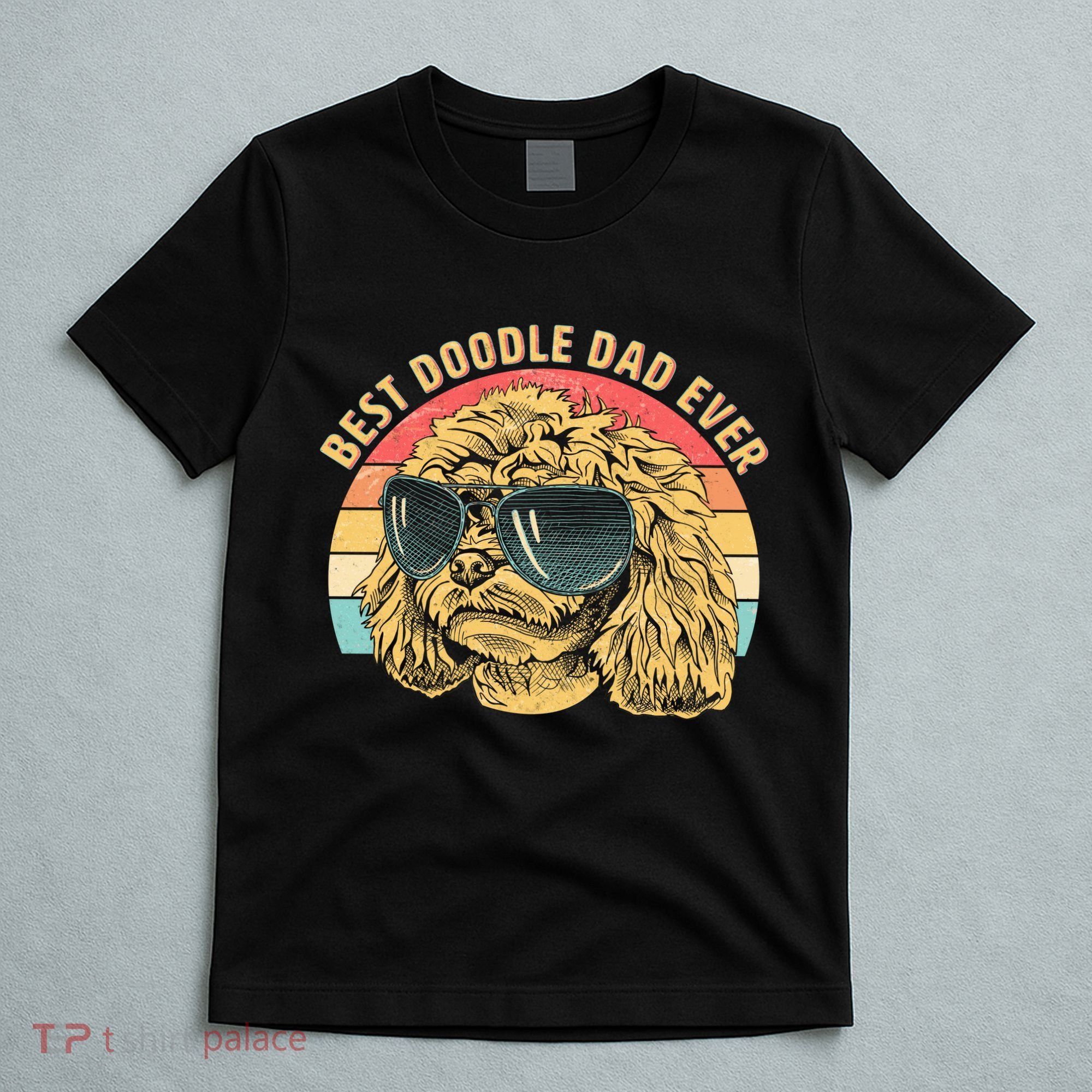 Retro Best Doodle Dad Ever T-Shirt