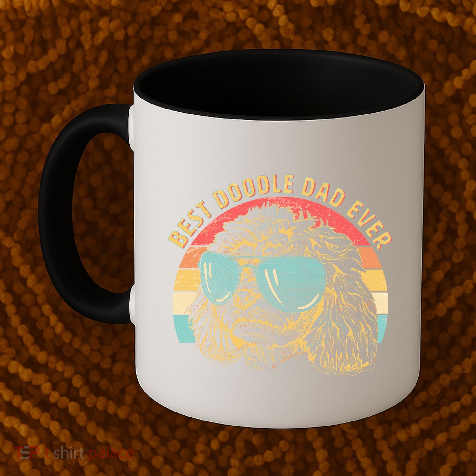 Retro Best Doodle Dad Ever Coffee Mug