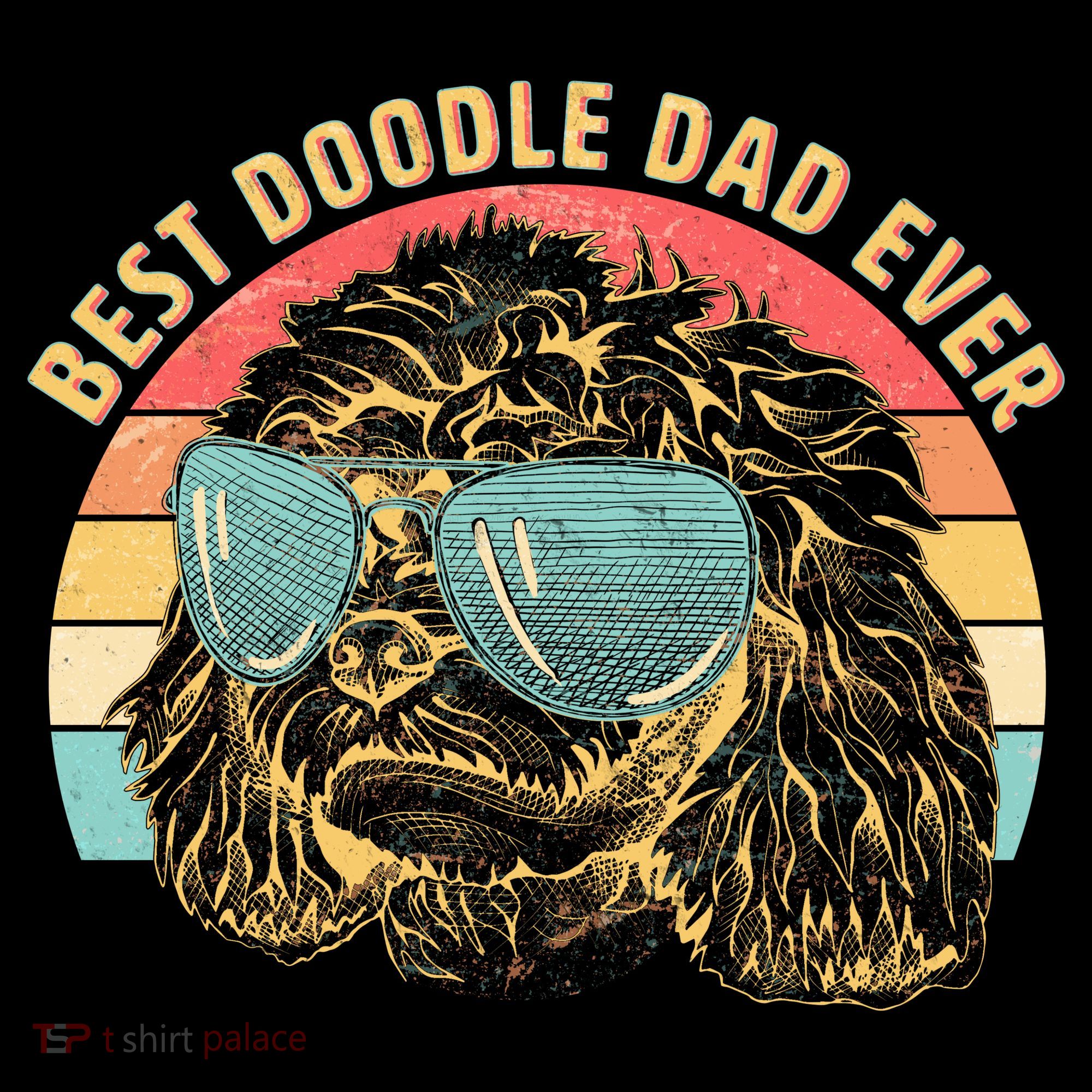 Retro Best Doodle Dad Ever Coffee Mug