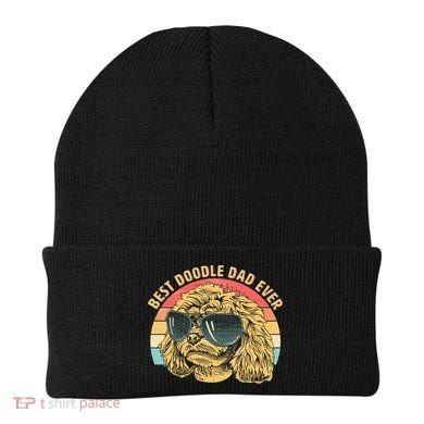 Retro Best Doodle Dad Ever Beanie