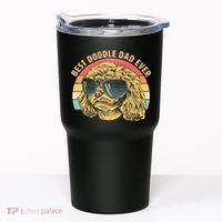 Retro Best Doodle Dad Ever Tumbler thumb 0