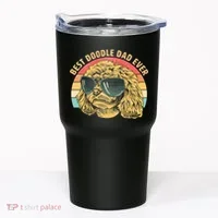 Retro Best Doodle Dad Ever Tumbler thumb 0