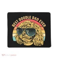 Retro Best Doodle Dad Ever Mousepad thumb 0