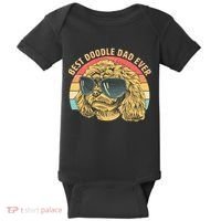 Retro Best Doodle Dad Ever Baby Bodysuit thumb 0